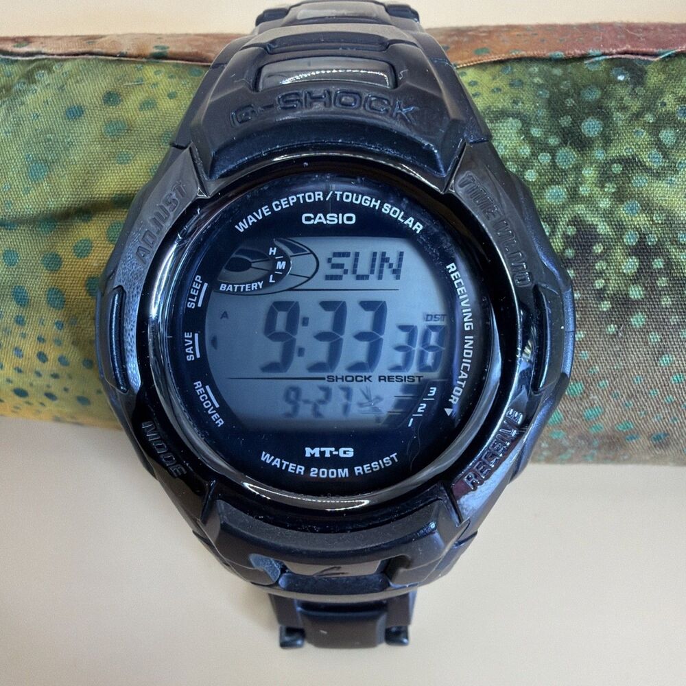 Casio G-Shock MT-G MTG-910DA Tough Solar Wave Ceptor Watch New Battery